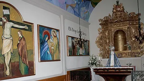 Imatge de la Mare de Déu de la Cabeza en la capella de la Casa Vella.