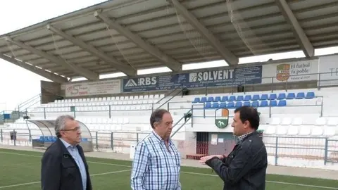 Visita nova coberta camp de futbol les Borges