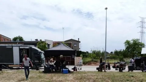 Rodatge pel·lícula belga a les Borges2 (05-05-2015)