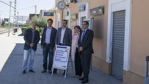 Solsona, Royes, Perelló i Postius, defensen la millora de la línia Cervera Lleida.