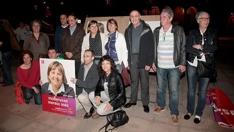 Teresa Ginestà amb la candidatura a l'alcaldia de Mollerussa.