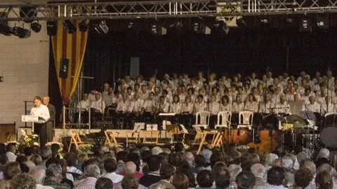 La Cantata 1714-2014 300 Anys vencent, al Pavelló de Miralcamp