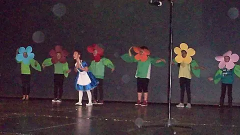 Representació dels alumnes de l'escola Ignasi Peraire.