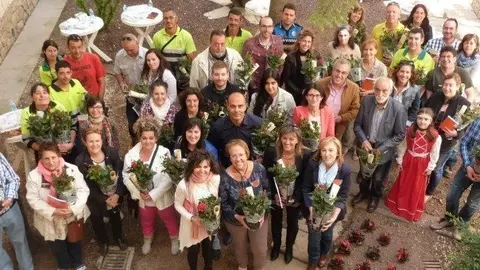 Treballadors municipals i equip govern les Borges (23-04-2015)T