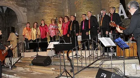 Espectacle Musicànim a l'església de Santa Maria de Linyola.