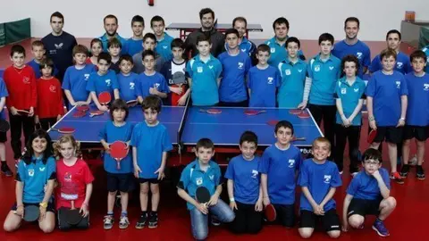 Els jugadors del Club Tennis Taula Borges al Centre de Tecnificació