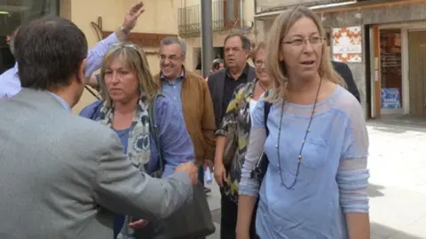 La consellera Neus Munté en una visita recent a les Borges Blanques