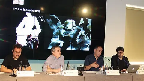Ricard Robles, Enric Palau, participen en la presentació de Sónar 2015.