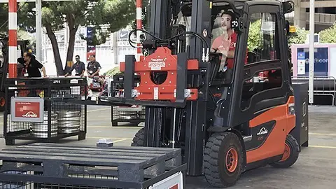 Joel Segura en una de les probes.