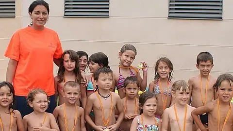 Primer curs de natació de l'estiu a Fondarella