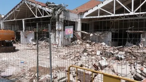 Les obres d'enderroc de l'antic Mercat Central de les Borges
