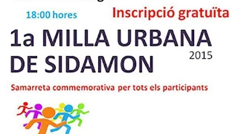 Cartell de la Milla Urbana de Sidamon