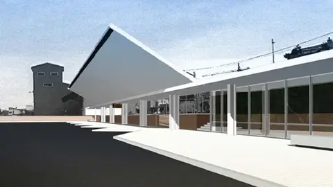 Imagte virtual de la nova estació d'autobusos de Mollerussa