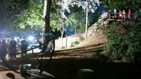 La darrera edició de la caminada la Lluna i la Banqueta a Juneda.