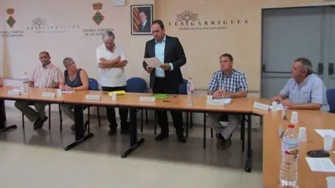 Antoni Villas en el ple d'investidura com a nou president del Consell Comarcal de les GarriguesT