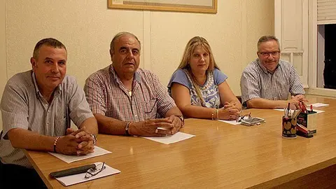 El president Comarcal Joan Ramon Sangrà, i Miquel Padilla de la Intercomarcal d'Unió