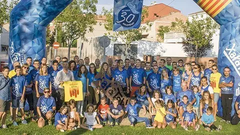 Acte simbòlic de la sortida de la Ruta dels Senders de 1714 dels Xafatolls