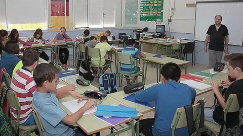 Imatge d'arxiu d'una aula. Foto: Arxiu