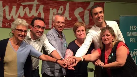 Els candidats de Junts pel Sí a l'acte de les Borges Blanques