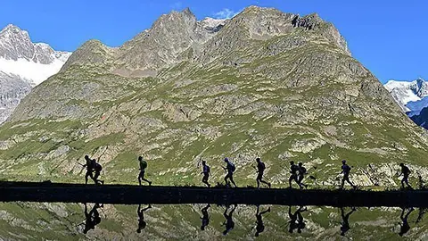 Imatge del recorregut de l'Ultra-Trail du Mont-Blanc