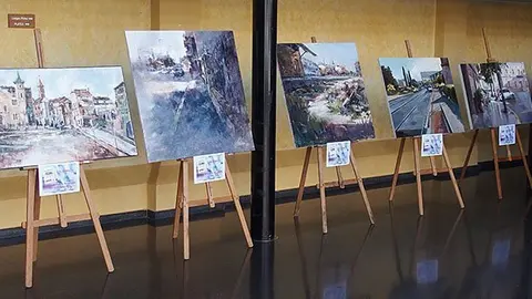 Les obres guanyadores del Concurs de Pintura Ràpida es poden visitar en el Complex de L'Amistat