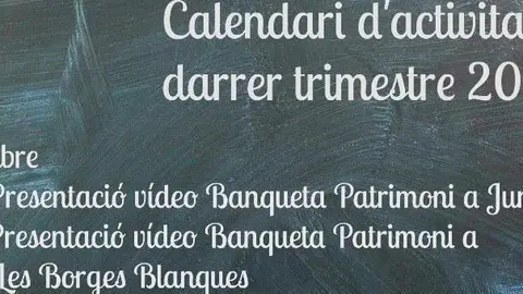 calendari activitats 4T 2015T