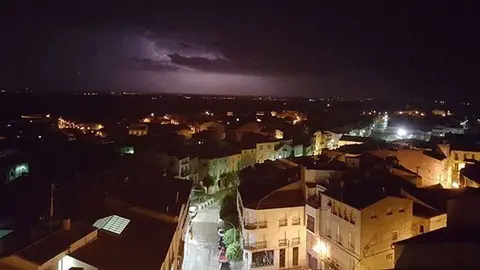 Imatge de Linyola vista des del campanari de l'església de Santa Maria