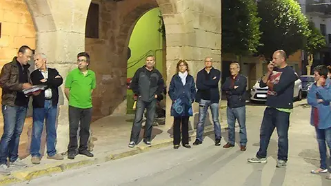 Concentracio en suport als imputats pel 9N Linyola