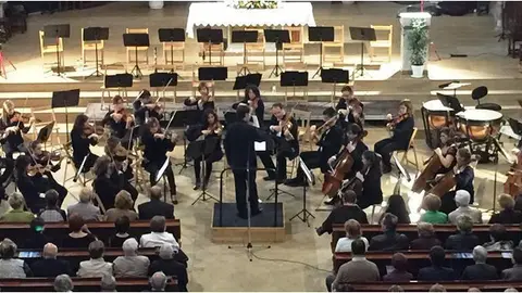 El concert de l'Orquestra Simfònica Julià Carbonell a l'església de les Borges