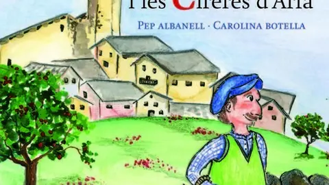 Portada del conte El burot i les cireres dArfa, de Pep Albanell i il·lustrat per Carolina Botella.