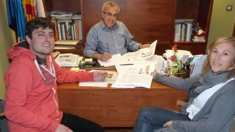 Sans, Mir i Palau a la presentació de les activitats de l'Esplai Apassomi