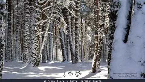 El mes de gener en el Calendari del temps pirinenc.