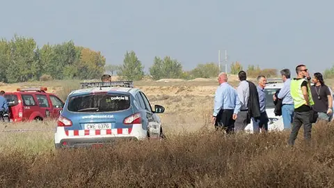 L'alcalde de Mollerussa Marc Solsona arriba al lloc de l'accident