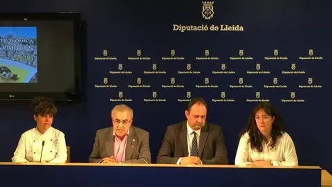 <p>La presentació de la 21a Mostra Gastronòmica de les Garrigues a la Diputació de LleidaT</p>