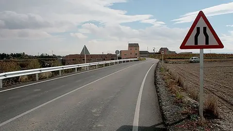 Imatge de la carretera de Vilanova de Bellpuig a Golmés