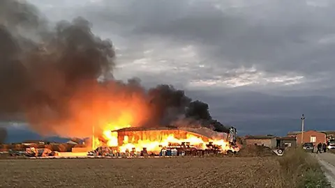 Incendi de l'empresa Energi Pellet Garulo de Seana