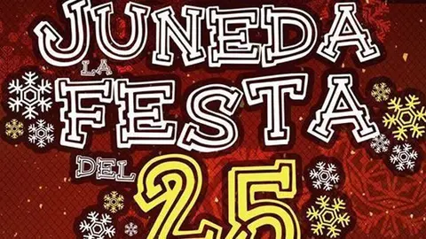 Fragment del cartell de les Festa del dia 25 de desembre a Juneda