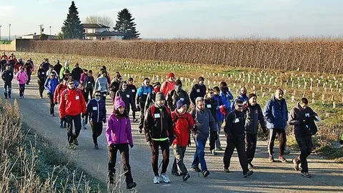 Participants en la Ruta de la Boira de 2015
