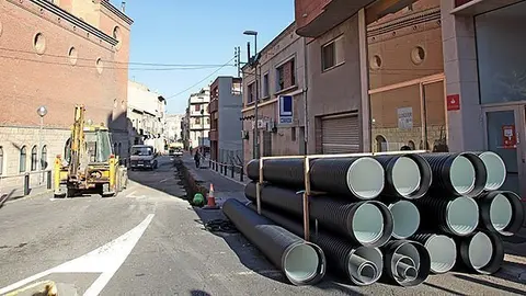 Obres carrer La Creu Portada