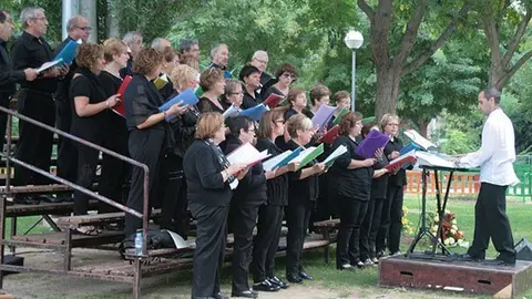 Orfeo Renaixença en la celebració de la Diada de l&#39;11 de Setembre