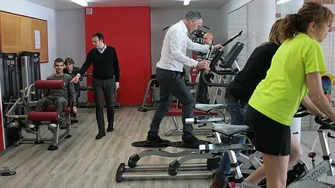 L'alcalde Marc Solsona i el regidor Bernat Diaz visiten les noves instal·lacions.