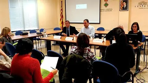Antoni Villas Presideix la xerrada amb les empreses de les Garrigues