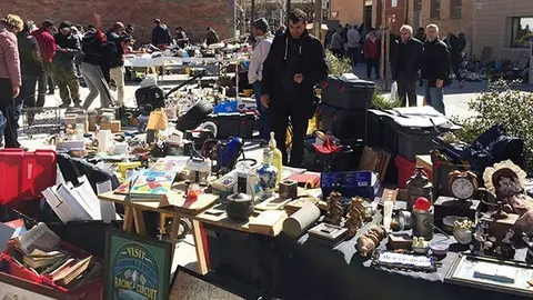 Visita d'aquest darrer cap de setmana al mercat d'antiquaris a les Borges