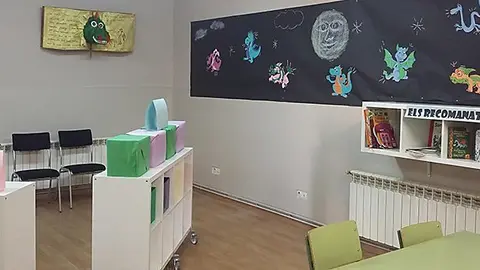 Imatge del nou equipament de la biblioteca de l'escola Ignasi Perfaire