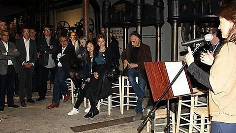 Instant dels parlaments de la consellera d'Agricultura, Meritxell Serret, en el marc de la inauguració del Museu de l'Oli de la Granadella. Imatge del 30 de març del 2016. (Horitzontal)