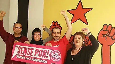 Els regidors de la CUP de Bellpuig-Seana