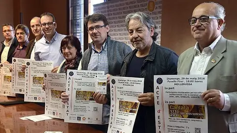 Presentació de l’acte Cantata 1714-2014, 300 anys vencent, a Mollerussa