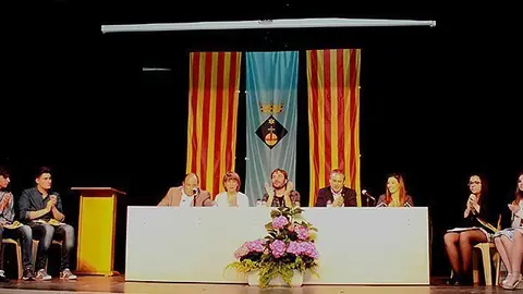 Quim Masferrer en el pregó de festes de Golmés