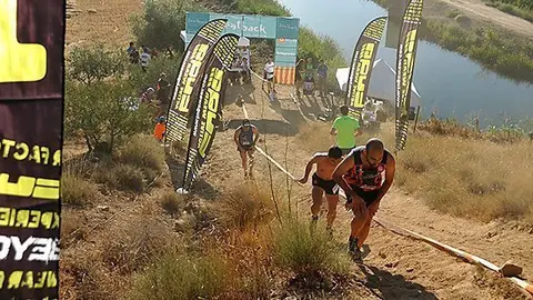 La pujada a la Fita alta de Sidamon en la primera cursa vertical del Pla d&#39;Urgell