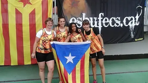 Les atletes del Club Esbufecs en la competició mundial